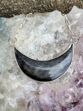 Obsidian Moon Necklace