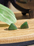 Nephrite Jade Stud Earrings
