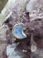 Opalite moon Necklace