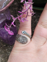 Floral Spoon Ring ~ Size 7.5