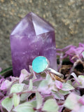 Aqua Chalcedony Ring ~ Size 6.5