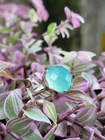 Aqua Chalcedony Ring ~ Size 6.5