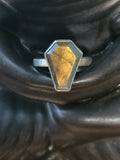 Labradorite Coffin Ring ~ Size 9