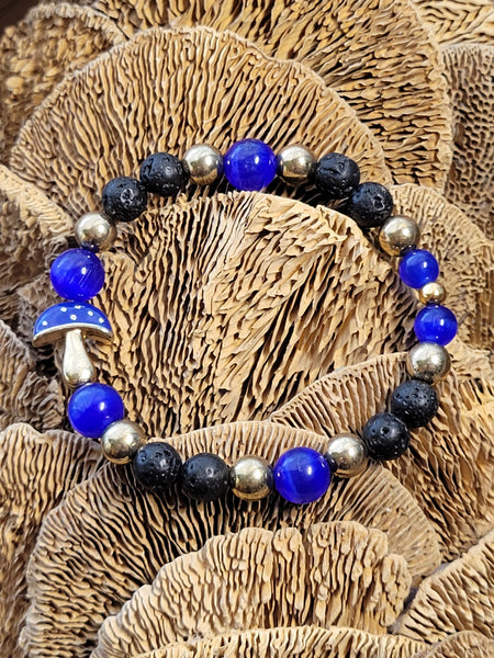 Blue Mushroom Bracelet  1