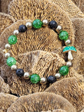 Green Mushroom Bracelet