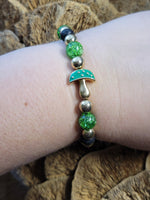 Green Mushroom Bracelet