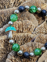 Green Mushroom Bracelet