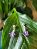 Amethyst Star Earrings