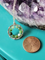 Circle Pendant ~ Chrysoprase