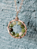 Circle Pendant ~ Chrysoprase