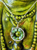 Circle Pendant ~ Chrysoprase