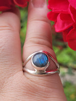 Labradorite All Seeing Eye Ring ~ Size 9