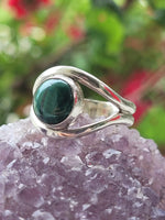 Malachite All Seeing Eye Ring ~ Size 10