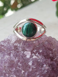 Malachite All Seeing Eye Ring ~ Size 10