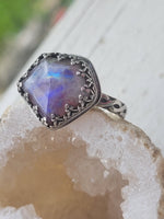 Moonstone/Red Jasper Ring ~ Size 11