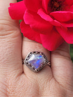 Moonstone/Red Jasper Ring ~ Size 11