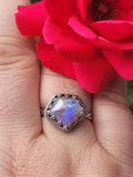 Moonstone/Red Jasper Ring ~ Size 11