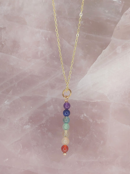 Rainbow/Chakra/Pride Necklace ~ Small Beads