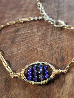Purple Oval Bracelet