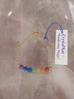 Rainbow/Chakra/Pride Bracelet ~ Medium Beads
