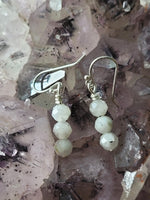 Faceted Moonstone Earrings