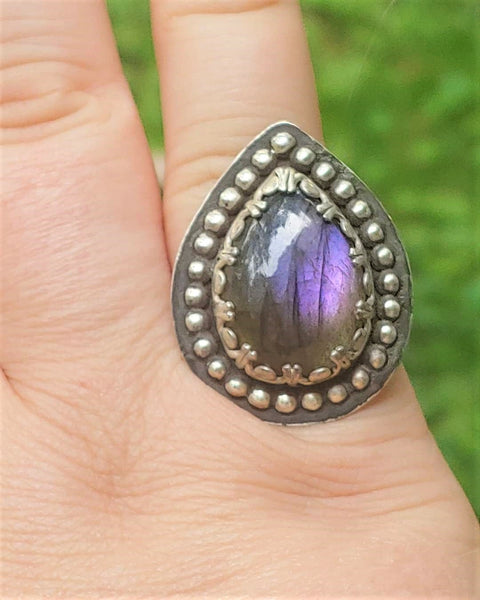 Purple Rain Ring ~ Size 9