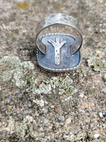 Malachite Rune Ring ~ Size 12.5