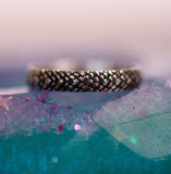 Snake Skin Patterned Ring