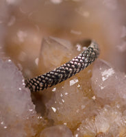 Snake Skin Patterned Ring