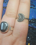 Crescent Moon Ring ~ Size 9.5