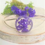 Purple Dried Flower Cuff